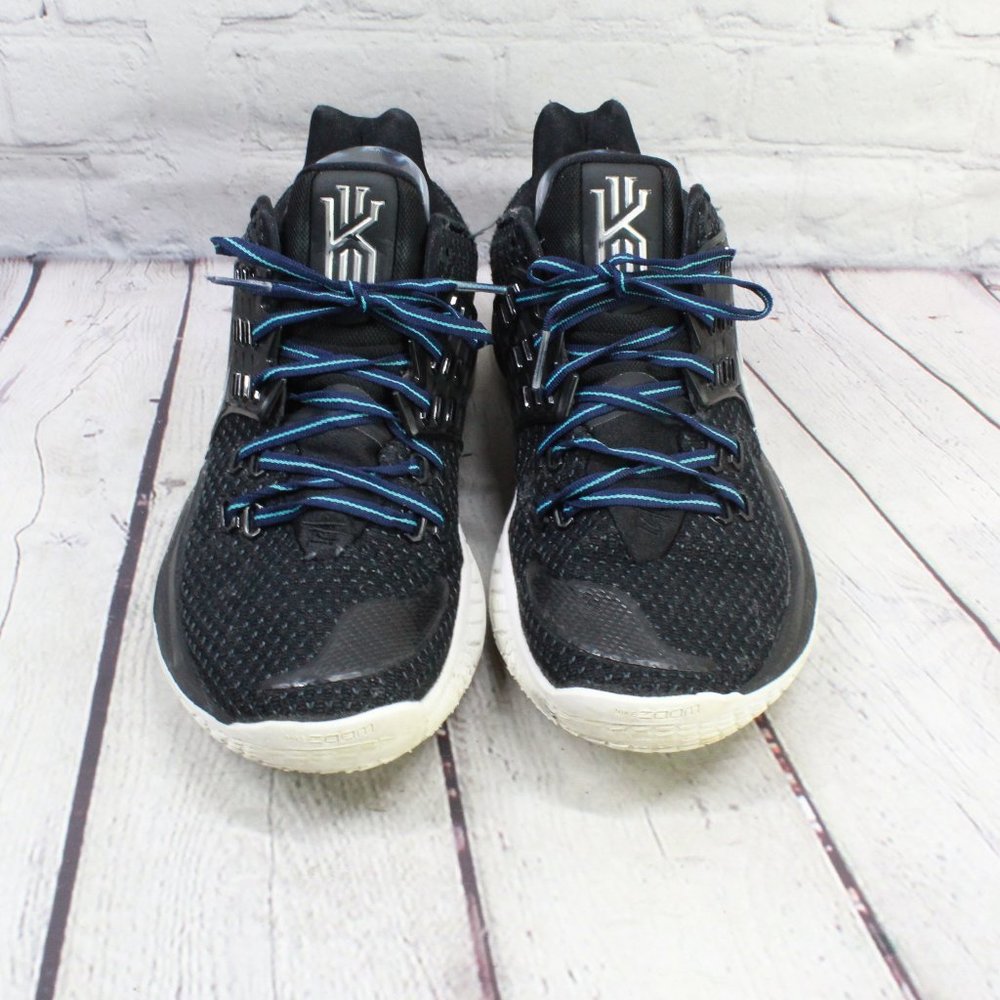 NIKE Kyrie Low 2 Black Metallic Silver Shoes Athletic Sneakers Size US 8 - Picture 5 of 9